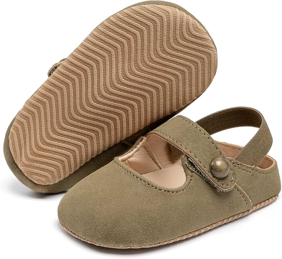 KIDSUN Baby Boys Girls Sandals Adjustable Lightweight House Home Slippers Non Slip Newborn Prewalk First Walk Shoes