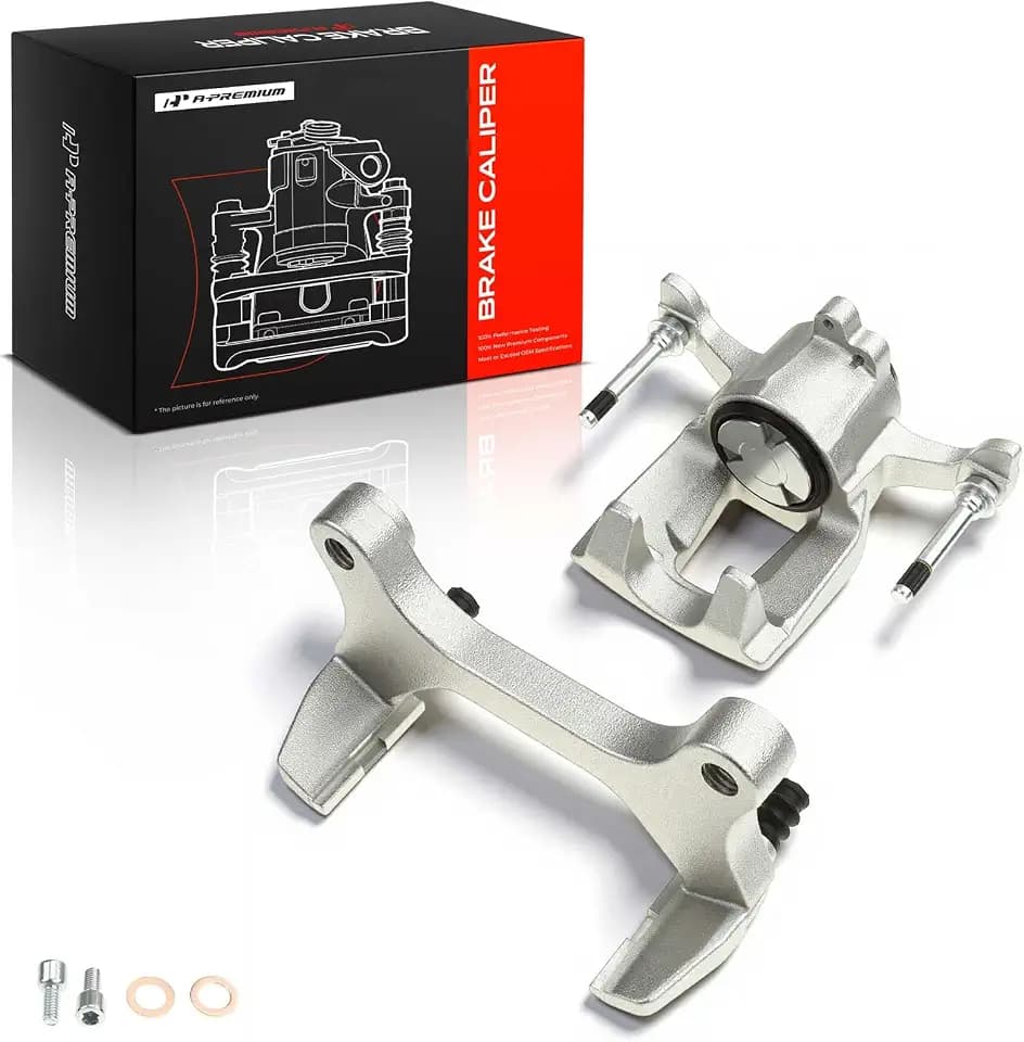 A-Premium Rear Right Passenger Disc Brake Caliper with Bracket