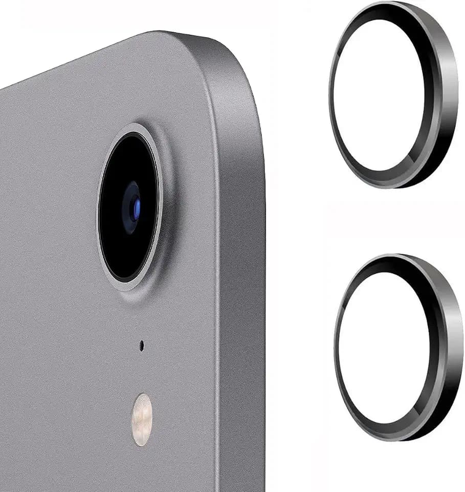 For iPad Air 13 & 11 Inch Camera Lens Protector Tempered Glass (M4) 2026 / 7th (M3) 2025 / 6th (M2) 2024- 2 Packs -Compatible with iPad 11th A16,iPad Mini 7 / Mini 6, iPad Air 2020/2022,iPad 10th Gen-Black