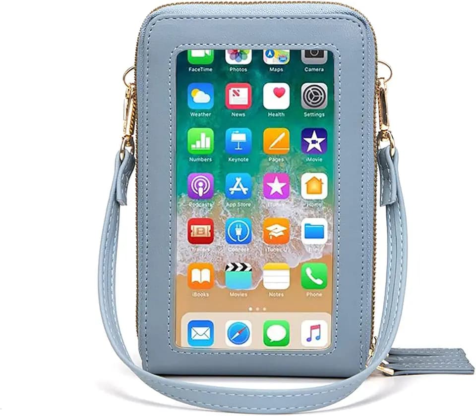 myfriday Touch Screen RFID Phone Crossbody Purse with 2 Straps for Women