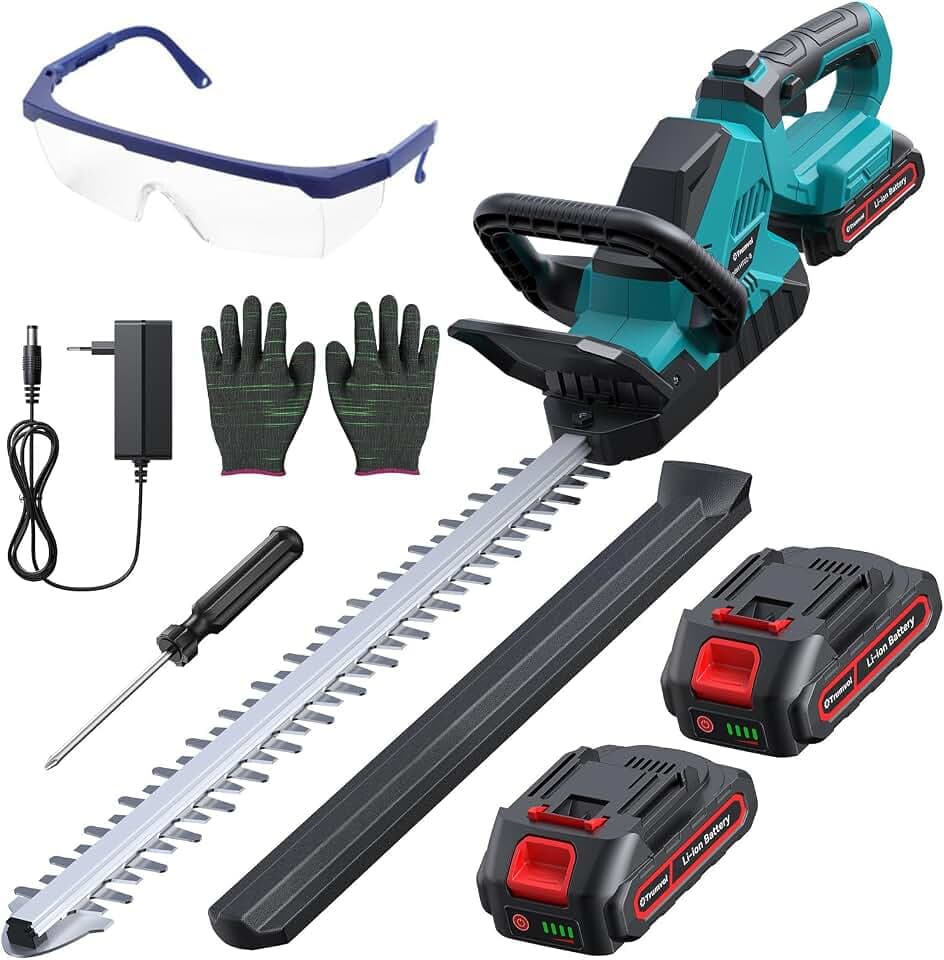 Akku-Heckenschere mit 2 * 2000mAh Akku, für MakIta-18V-Akku