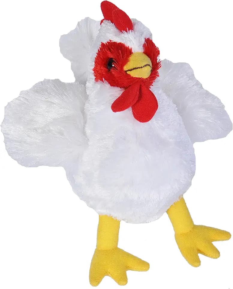 Wild Republic Hug’ems Mini Chicken Stuffed Animal - 7"