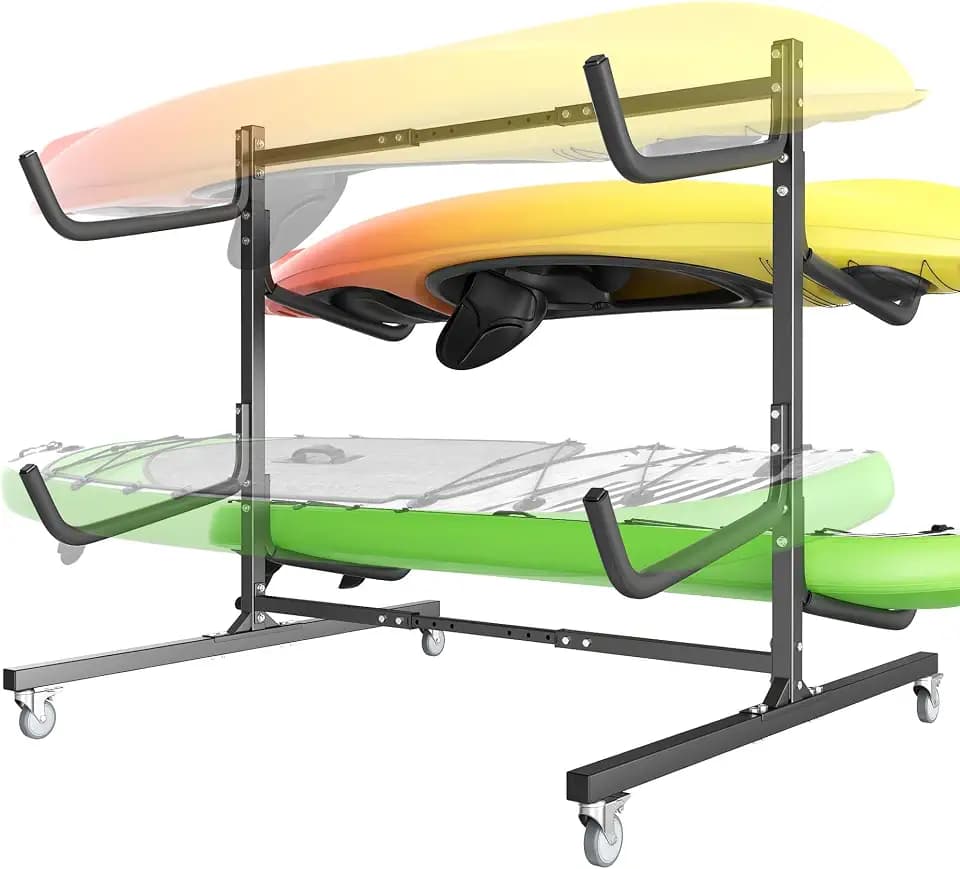 WALMANN Garage Kayak Rack, Heavy-Duty Freestanding Kayak Stand
