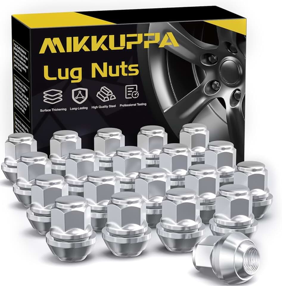 MIKKUPPA M12x1,5 Chrom Radmuttern SW19 20 Stück OEM Factory Style