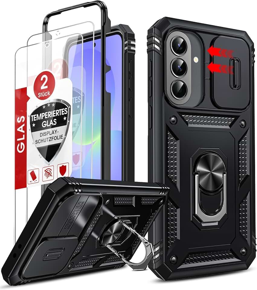 LeYi Panzerhülle Handyhülle für Samsung Galaxy A37 5G Hülle Ständer Case