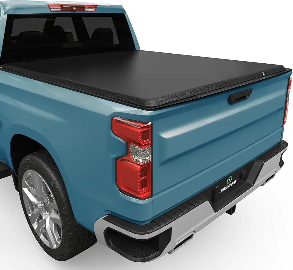 AUTOSAVER88 Soft Roll Up Tonneau Cover for 2007-2026 Silverado 1500 5.8ft