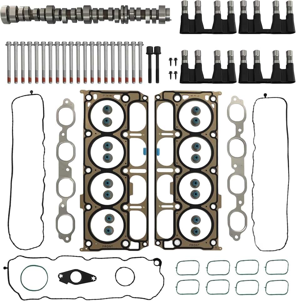 NON AFM DOD Disable Camshaft Lifter Kit Head Gasket Set w/Bolts Fit For GM Chevrolet Silverado 1500 Suburban Tahoe GMC Sierra For GMC Yukon XL Gen V L83 5.3L V8 2014-2021 HS26744PT 12499225