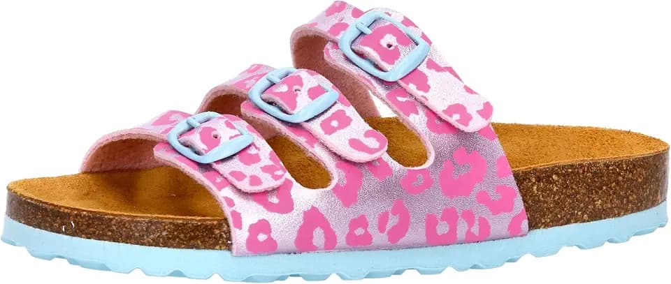 Lico Unisex Kinder Bioline Kids 3-schnaller Pantoletten