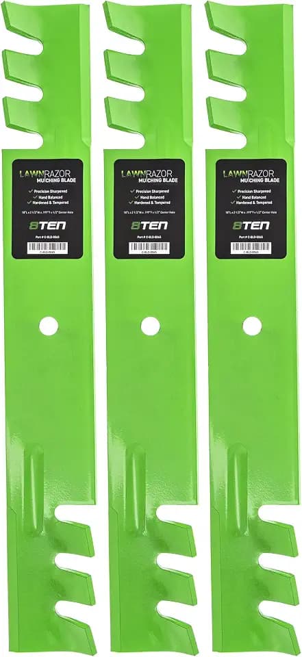 8TEN LawnRAZOR Mower Blade for Toro 106-0626 27-0990 44-5480 Toothed 3-Pack