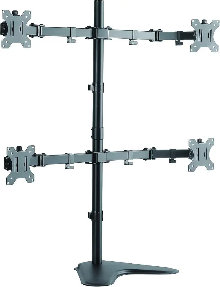 LogiLink BP0046 4-fach Monitor-Schreibtischständer 33-81,3 cm (13-32 Zoll) schwarz