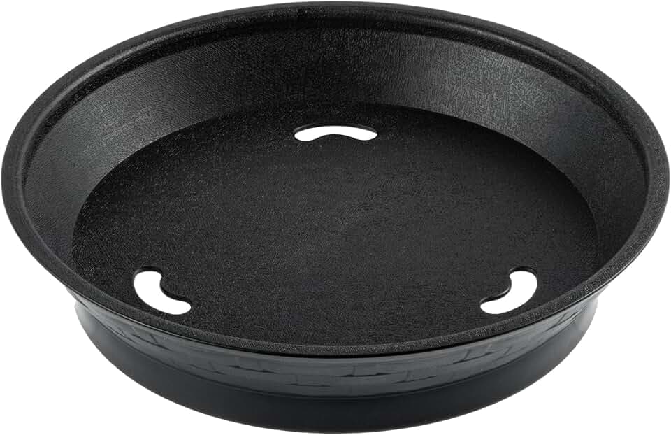 Restaurantware Round Black Plastic Diner Platter, 8.9 in, 100 Pack