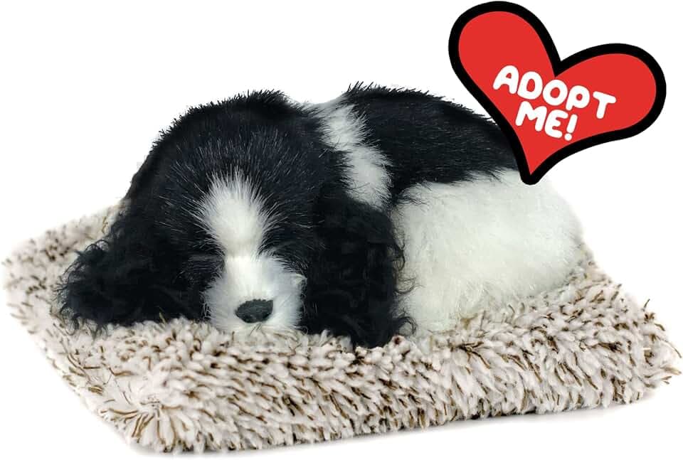 Perfect Petzzz Mini Baby Cocker Spaniel, Stuffed Animals for Girls and Boys, Dog Toys for Kids and Elderly, Battery-Operated Live Pet Toys, Companion Realistic Dog Calming Toys with Synthetic Fur