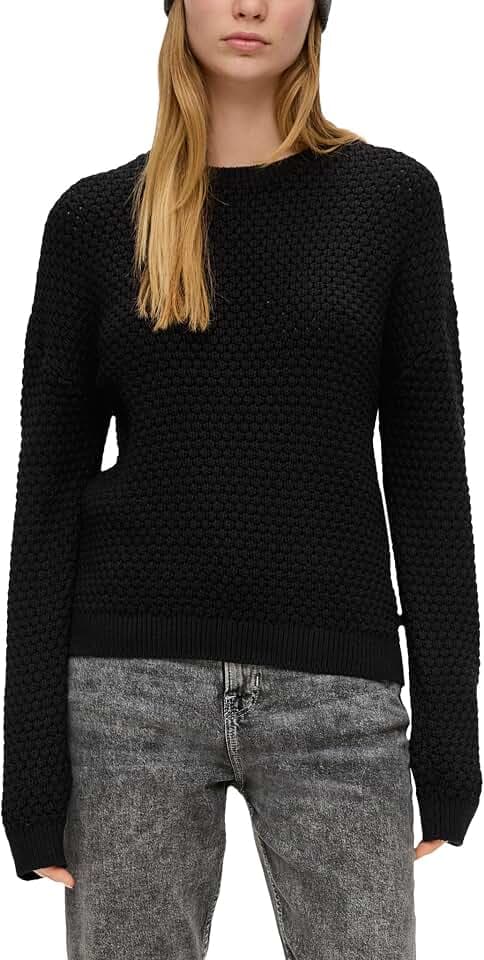 s.Oliver Damen Pullover mit Strickmuster