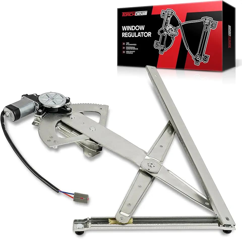 Torchbeam Front Left Driver Side Power Window Regulator with Motor Compatible with Ford Explorer 1991-2001, Explorer Sport Trac 2001-2005, Mercury Mountaineer 1997-2001,Mazda Navajo 1991-1994, 741-673
