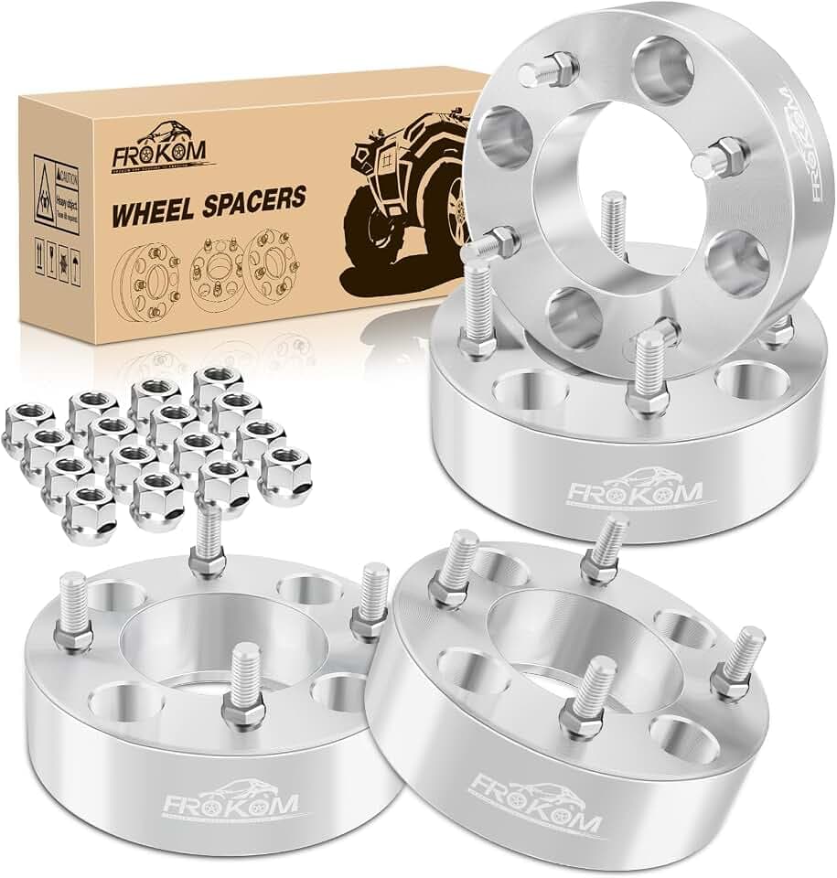 Frokom 4x110mm ATV Wheel Spacers,1.5 Inch Wheel Spacers with 10×1.25 Studs Fit For Honda Foreman Recon Rancher Rincon, Yamaha Big Bear Wolverine, Suzuki King Quad Vinson-4 Pack
