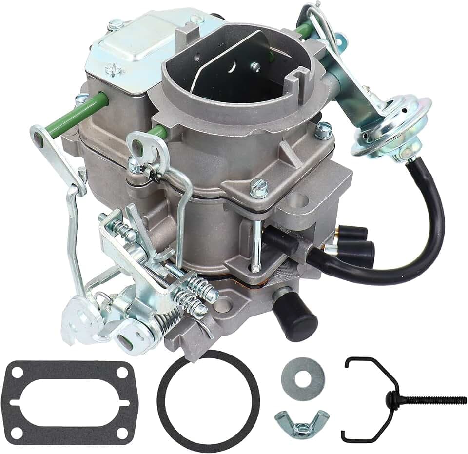 New 2 Barrel Carburetor Carb for Dodge Chrysler 318 V8 5.2L 6CIL 4.2L 273 Engine Plymouth Models Dodge Truck 1967-1980 BBD High Top Carter Type Carb with Manual Choke