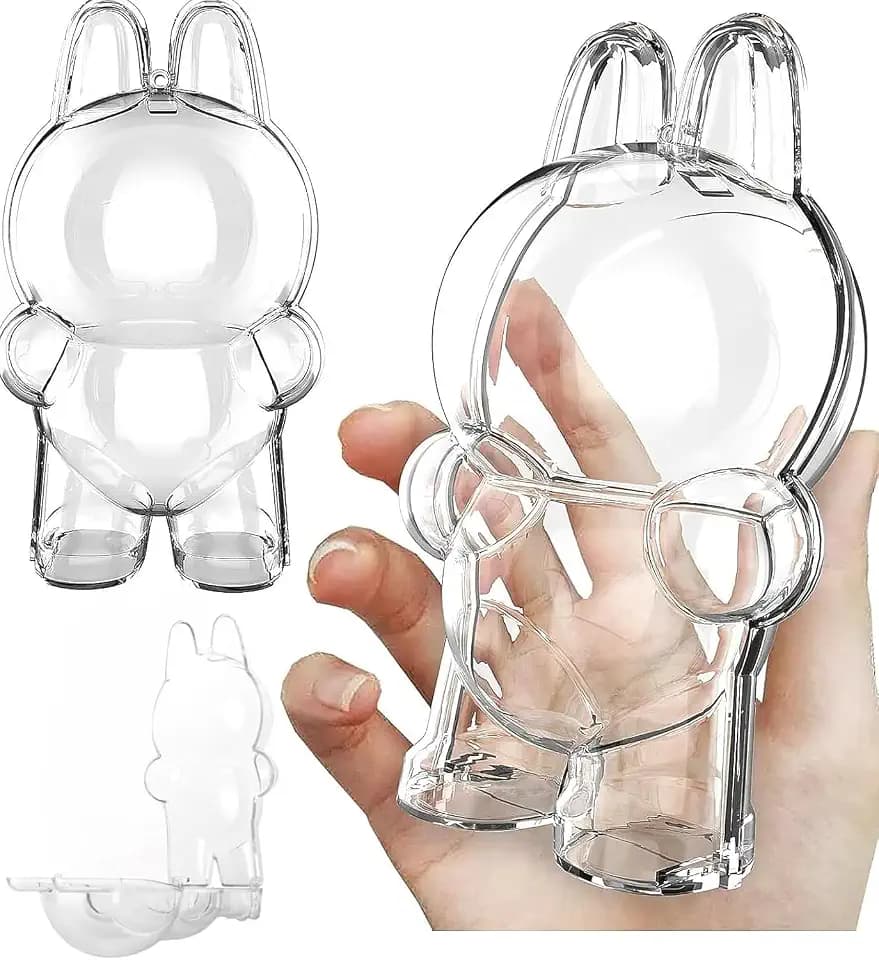 Protective Case Cover for All Standing - Crystal-Clear Hard Display Box with Keychain & Dustproof Cover, Dustproof Scratch-Resistant Portable Hanging Case for Standing(Figure Not Included)