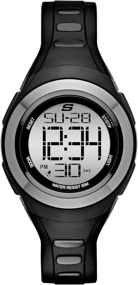 Skechers Tennyson Silicone Digital Watch for Women