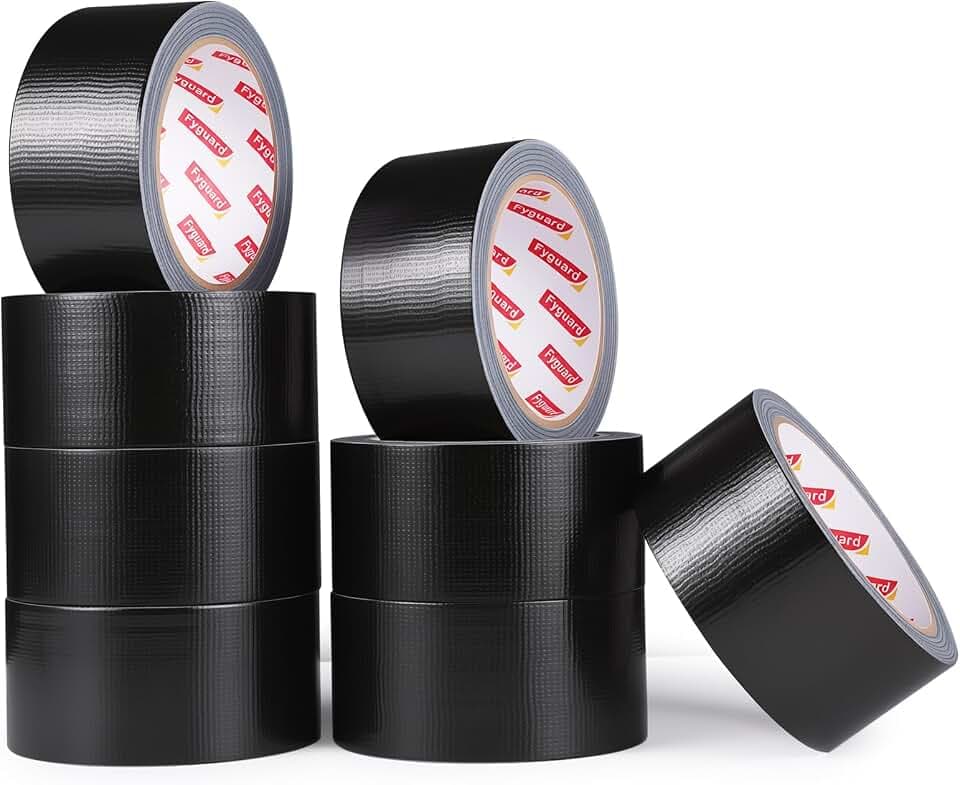 Panzertape 8 Rollen, 48 MM X 18 M, Schwarz, Wetterfest