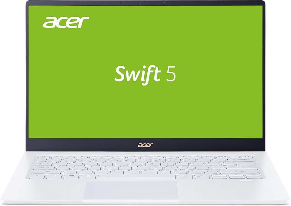 Acer Swift 5 (SF514-54GT-707Z) 35,6 cm (14 Zoll Multi-Touch Full-HD IPS matt) Ultrabook (Intel Core i7-1065G7, 16GB RAM, 1.000GB PCIe SSD, NVIDIA GeForce MX250, Win 10 Home) weiß