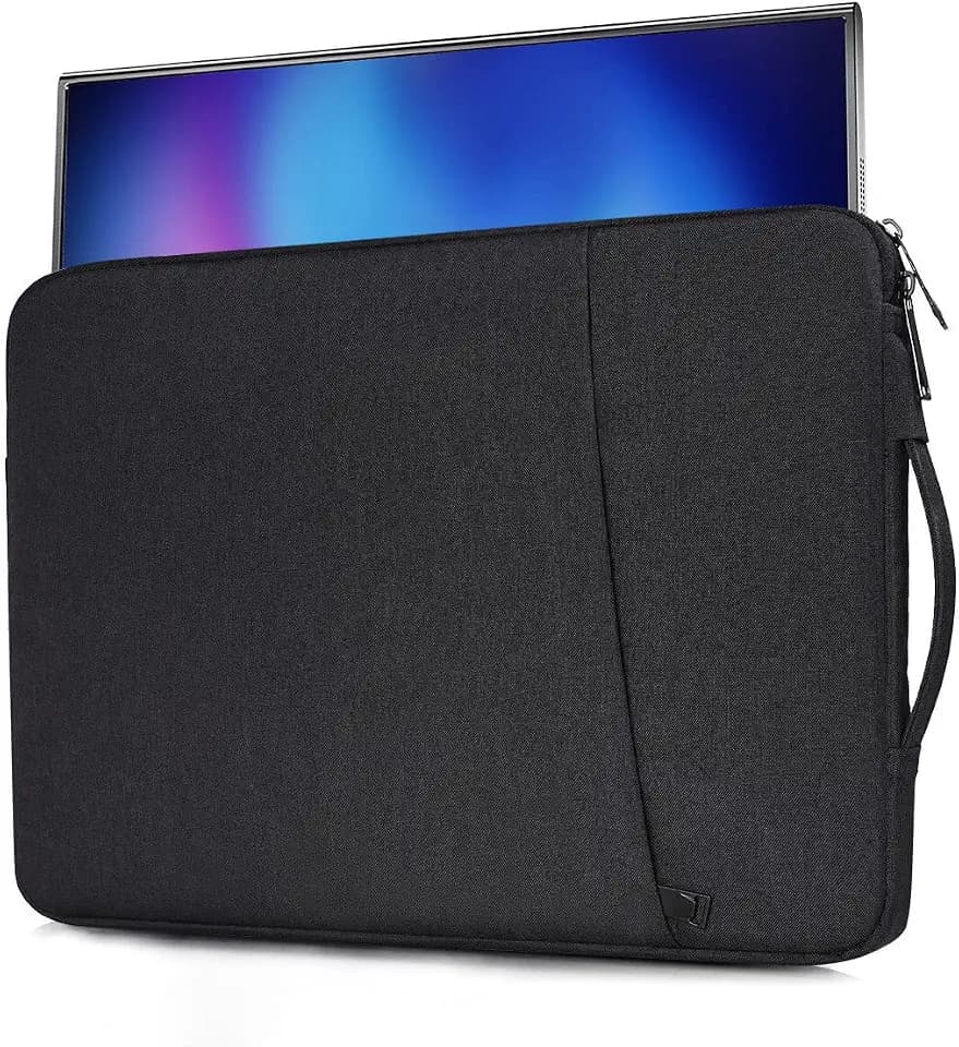 18.5 Inch Portable Monitor Case Sleeve Bag Compatible with Most Large 18.5 Inch Portable Monitor Carrying Pouch Bag with Pocket(NOT FIT 18 INCH Laptop)