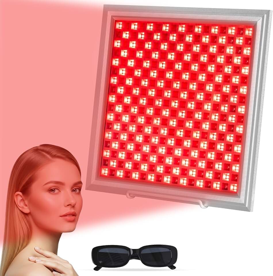 Rotlicht-Panel 660nm & 850nm, 289 LEDs, 5 Helligkeitsstufen, Timer