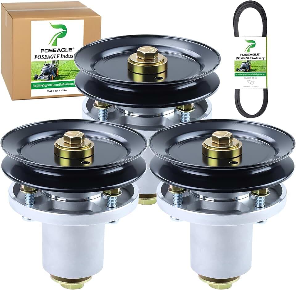 3 Pack 607418 Spindle Assembly for Hustler Fastrak 54 inch Spindle