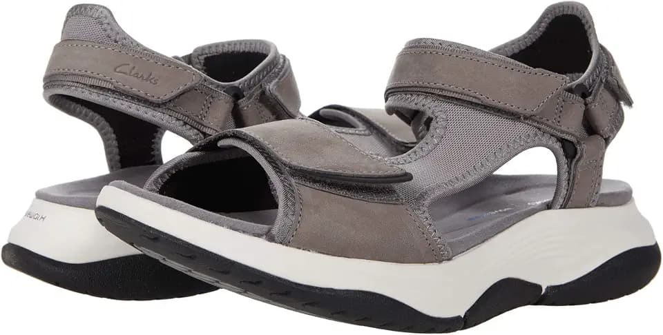 Clarks Wave2.0 Skip. Grey Combi 7.5 D - Wide