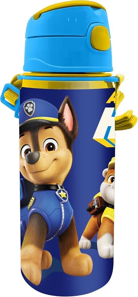 Kids Licensing - Aluminiumflasche mit Griff, Paw Patrol, 600 ml
