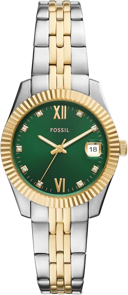 Fossil Women's Watch, Scarlette Quartz Stainless Steel Three-Hand Watch for Women