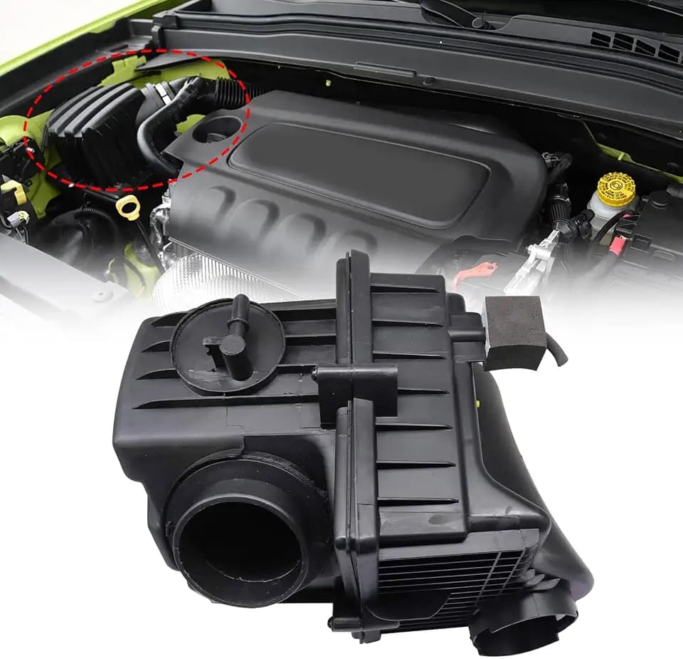 SecosAutoparts Engine Air Cleaner Housing Filter Compatible with Jeep Renegade 1.4L L4 2015-2018# 68405395AA 68333690AA