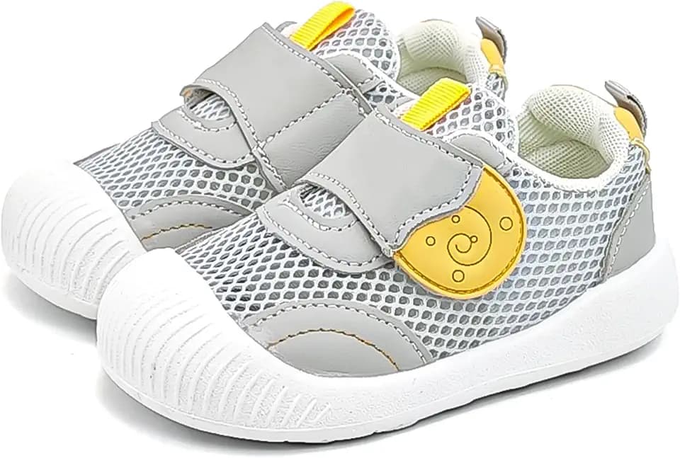 Umerigo Toddler Wide Toe Box Shoes Girls Boys Kids Barefoot Hook & Loop Breathable Sneakers Lightweight Walking Tennis Flexible Sole
