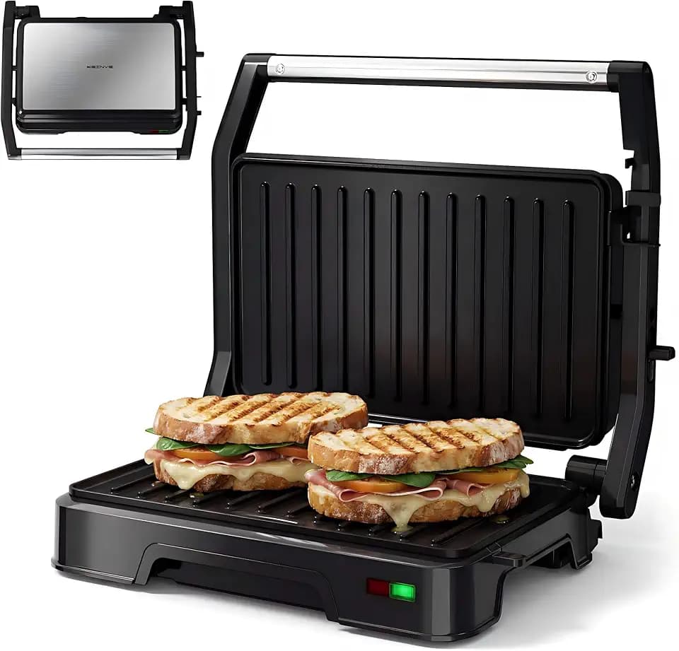 KEINVE Panini Press Grill & Sandwich Maker - 2-Slice