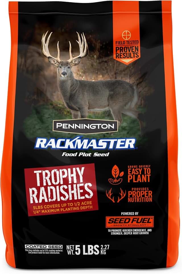 Pennington Rackmaster Trophy Radishes Food Plot Seeds, 5 lb