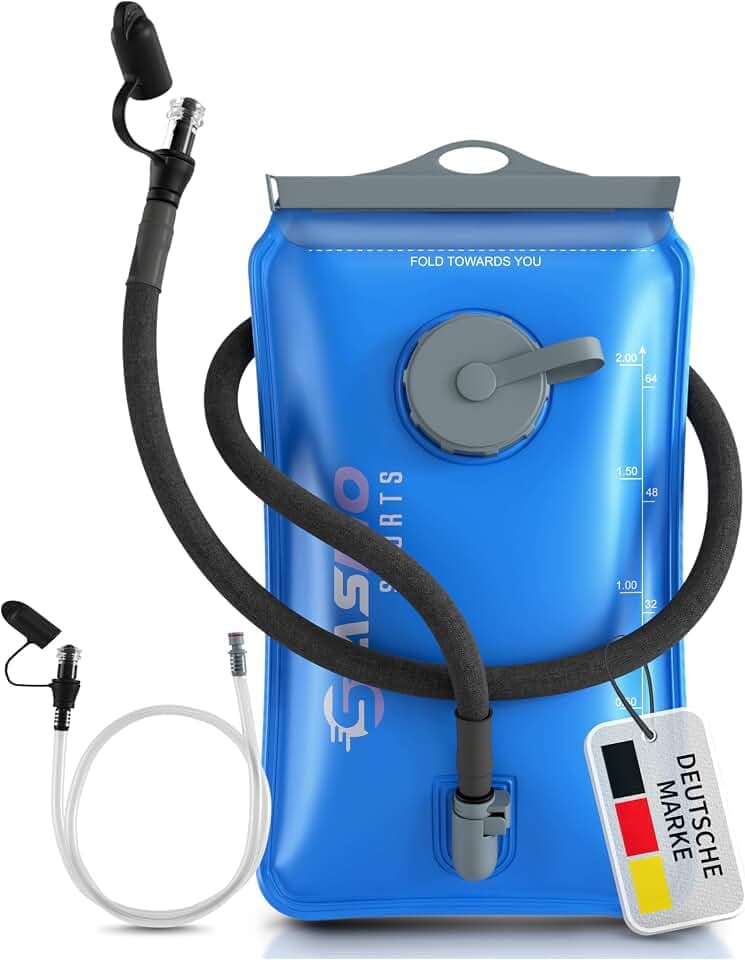 Trinkblase 2L mit Isoliertem Trinkschlauch, BPA-Frei - SASMO