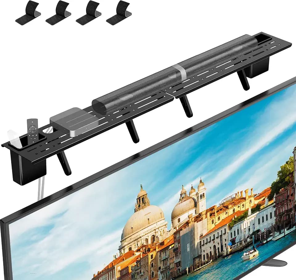 Universal Soundbar Mount TV Top Shelf Steel Frame