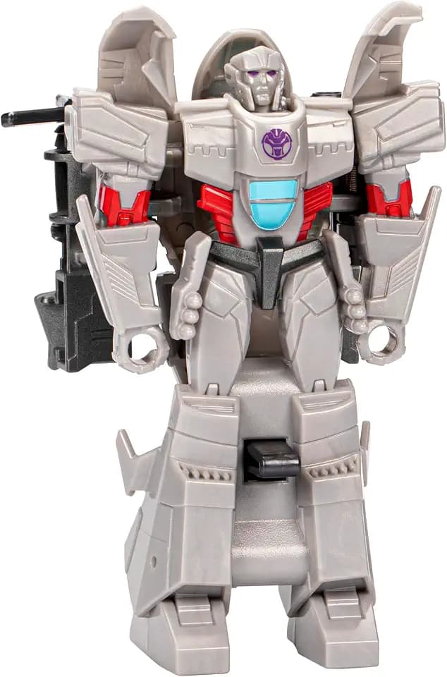Transformers Spielzeug EarthSpark 1-Step Flip Changer Megatron, 10 cm große Action-Figur, Roboterspielzeug für Kinder ab 6 Jahren