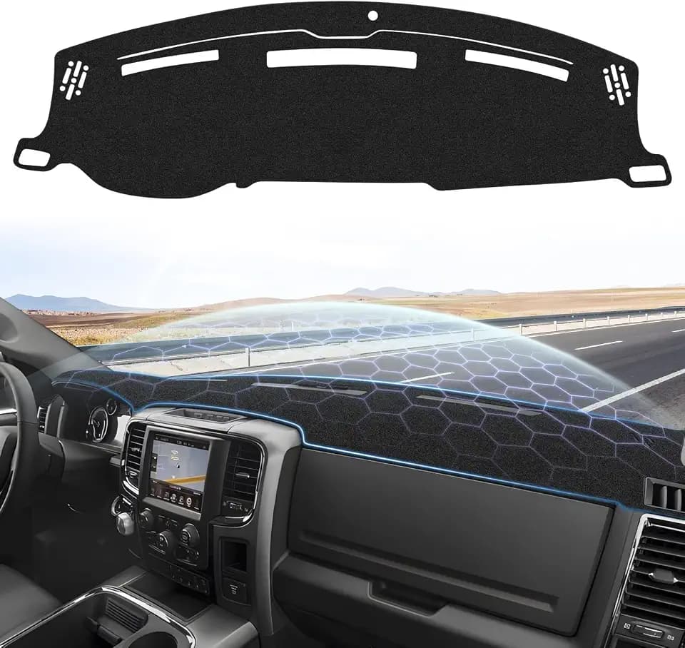 Sunsdrew Dash Cover for 2010-2018 Dodge Ram 1500 2500 3500 Without Hud