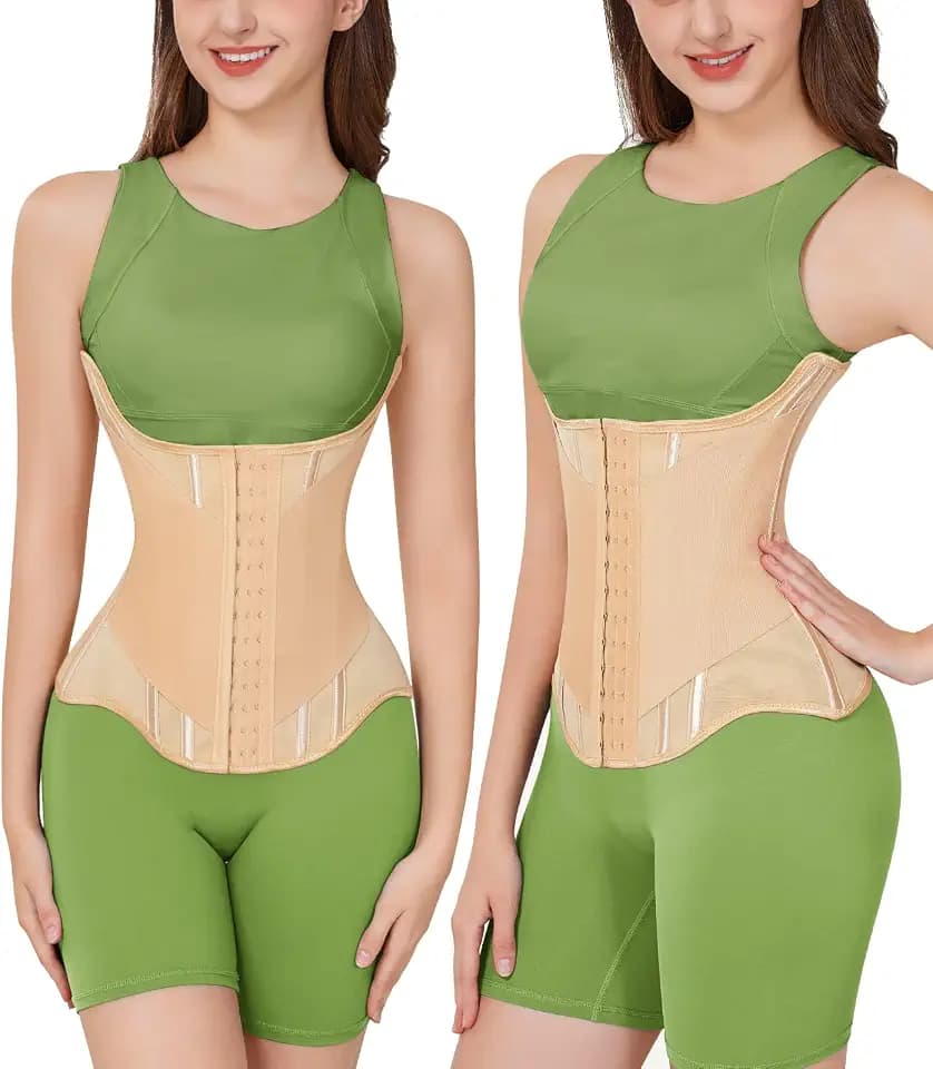 Korsett Damen Bauchweg, Waist Trainer Damen Fitness Waisttrainer Bauchweggürtel U-förmiger