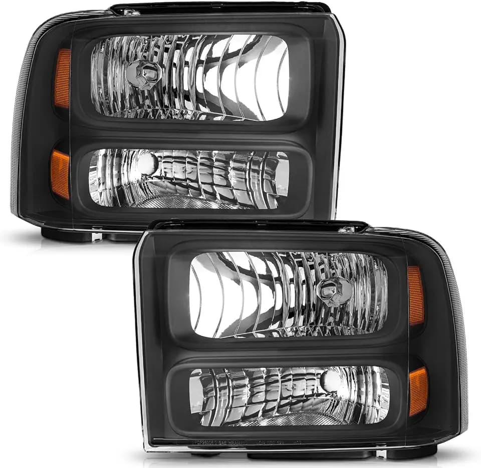 WEELMOTO Headlights for 2005 2006 2007 Ford F250 F350 F450 F550 Super Duty