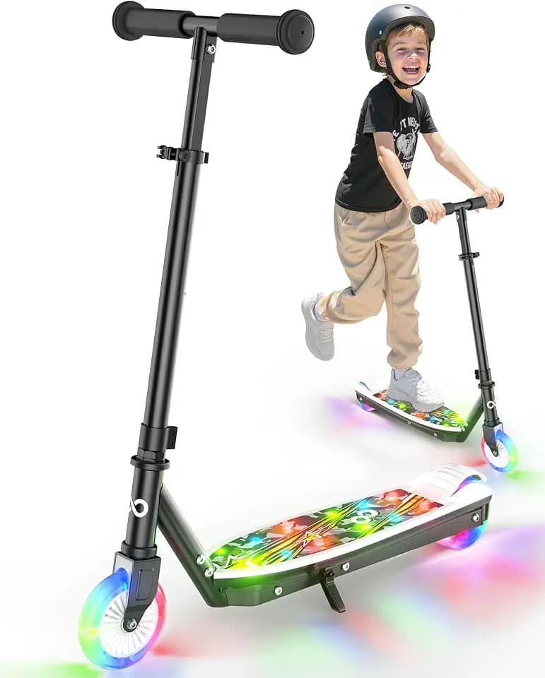 Gyroor KS2 Electric Scooter for Kids, 5 MPH, LED Light-Up Wheels, Ages 3-8