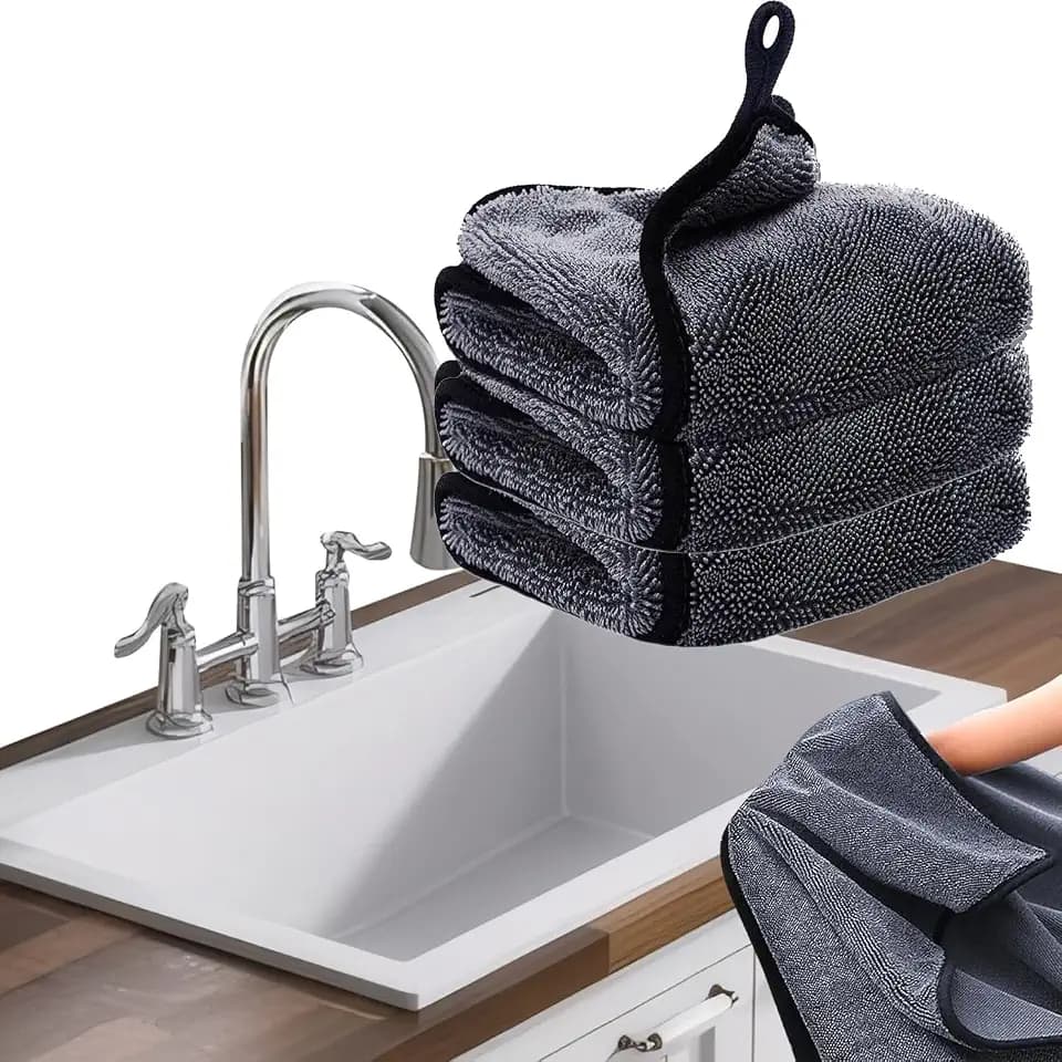 Shiny Cleaning Wipes, 3Pack Shiny Cloths Drying Towels,Shower Doors Drying Towels,16 * 16" Streak Free Glass Window Car Mirror Super Absorben Microfiber Cleaning Cloths