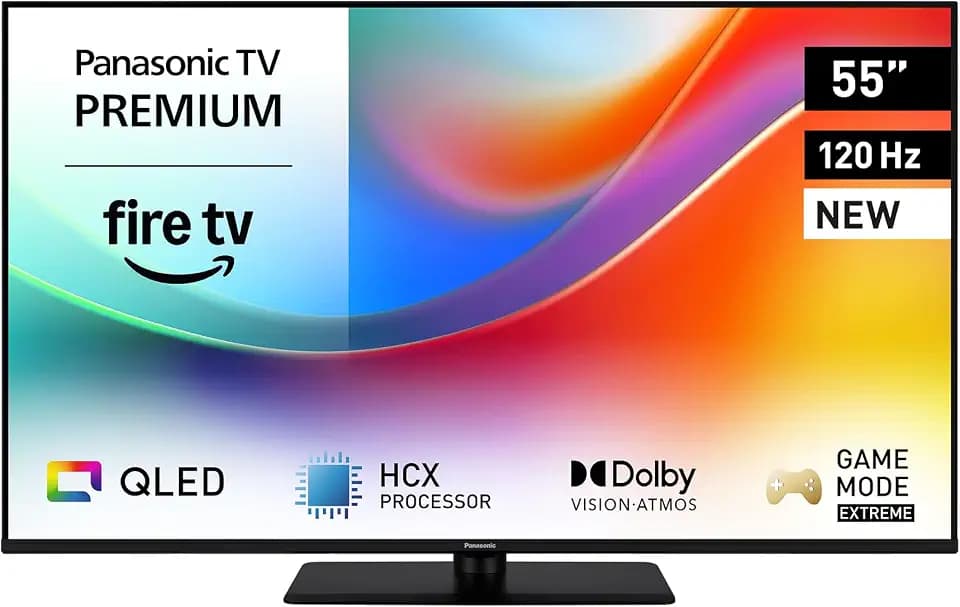 Panasonic Premium TV-55W85BEZC, 55 Zoll Fernseher 4K Ultra HD QLED, Fire TV