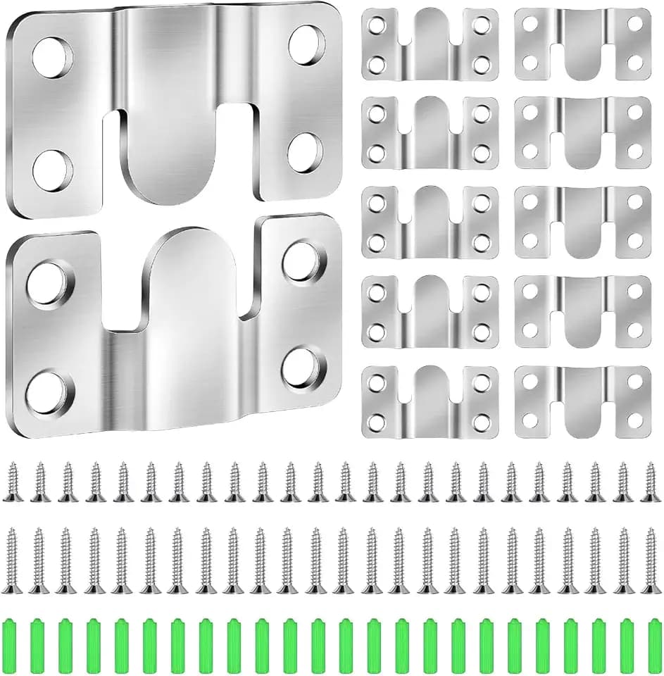 12 Stück Bilderhaken zum Aufhängen für Schwere Bilder, 54mm×30mm