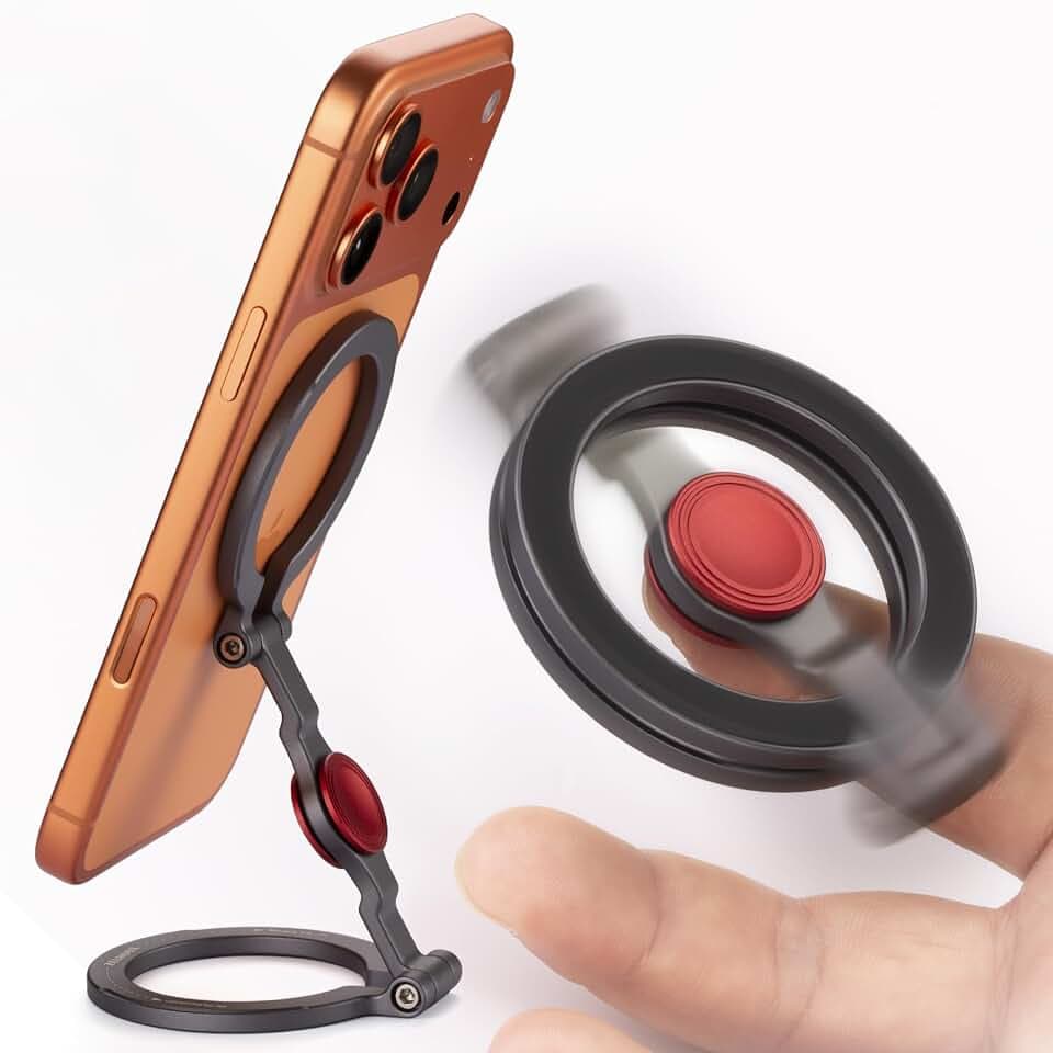 Magnetic Phone Stand & Fidget Spinner Combo for iPhone & Magsafe Cases