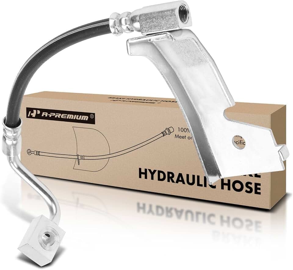 A-Premium Rear Passenger Brake Hydraulic Hose Compatible with Ford