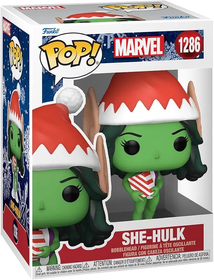 Funko Pop! Marvel: Holiday - She-Hulk - Vinyl-Sammelfigur - Geschenkidee - Offizielle Handelswaren - Spielzeug Für Kinder und Erwachsene - Movies Fans - Modellfigur Für Sammler und Display