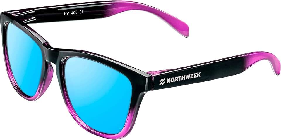 NORTHWEEK Unisex-Erwachsene Gradiant Sonnenbrille, Mehrfarbig (Azul), 52