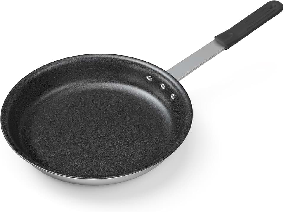 NEWBULIG Nonstick Frying Pan, 12 Inch Heavy-Gauge Aluminum Skillet with Ceramic Nonstick Coating & Stainless Steel Base for Induction, Electric, Gas, Oven Safe, Black Hanging Handle