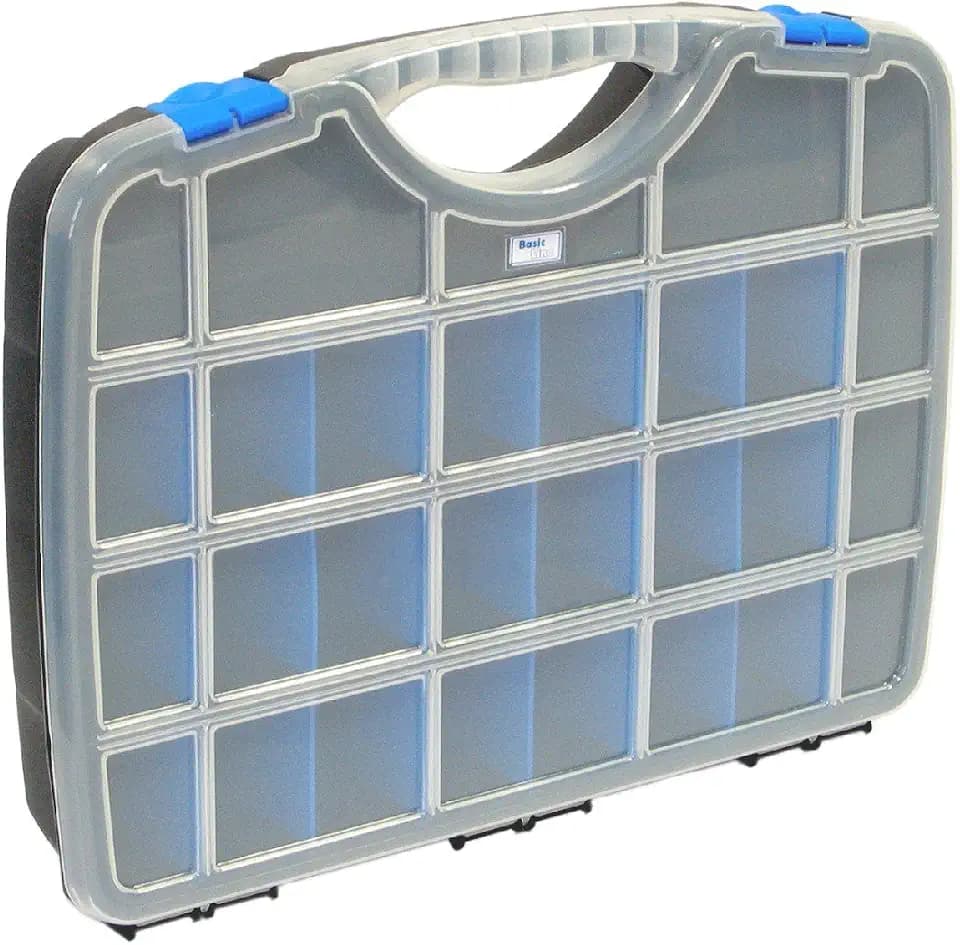 Tayg Sortimentskasten Basic Box 01/312 x 238 x 51 mm/bis zu 26 Fächer/schwarz-blau, schwarz, 022555
